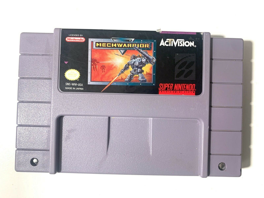 Mechwarrior SUPER NINTENDO SNES GAME Tested + Working & Authentic!