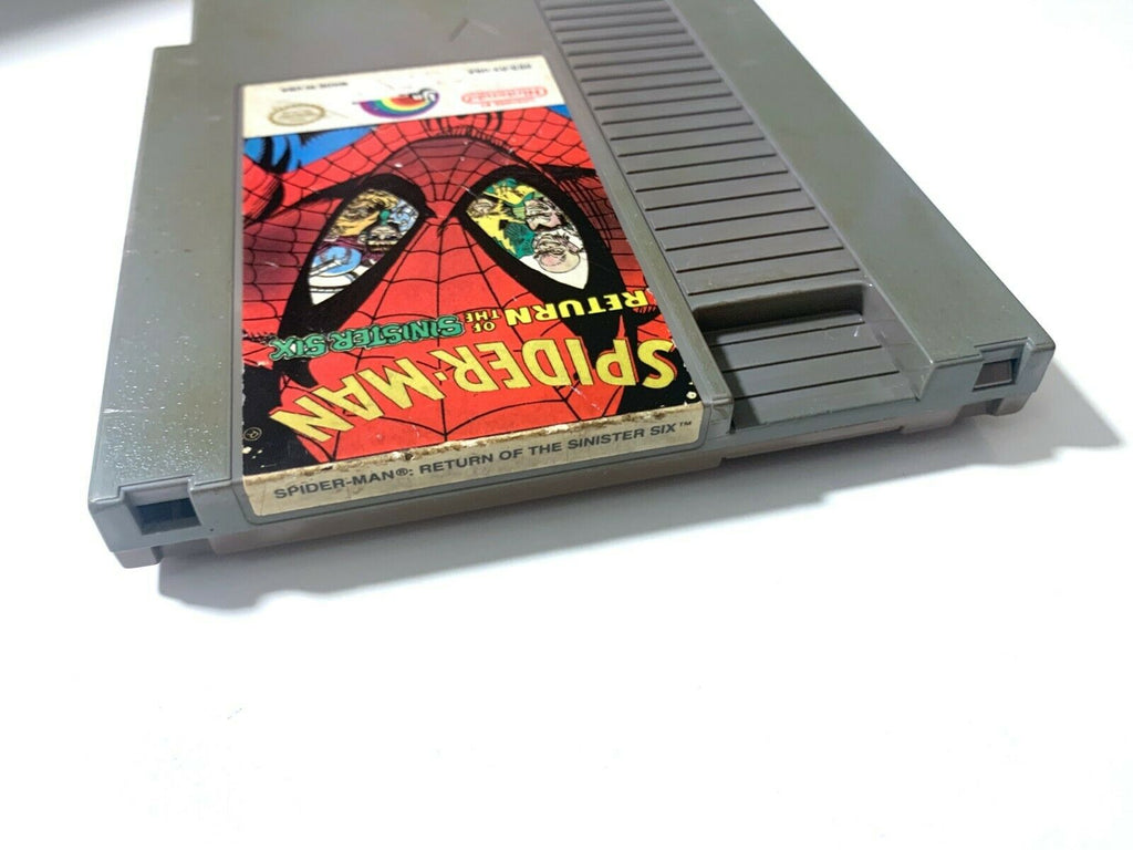 Spider-Man: Return of the Sinister Six ORIGINAL NINTENDO NES GAME Tested WORKING