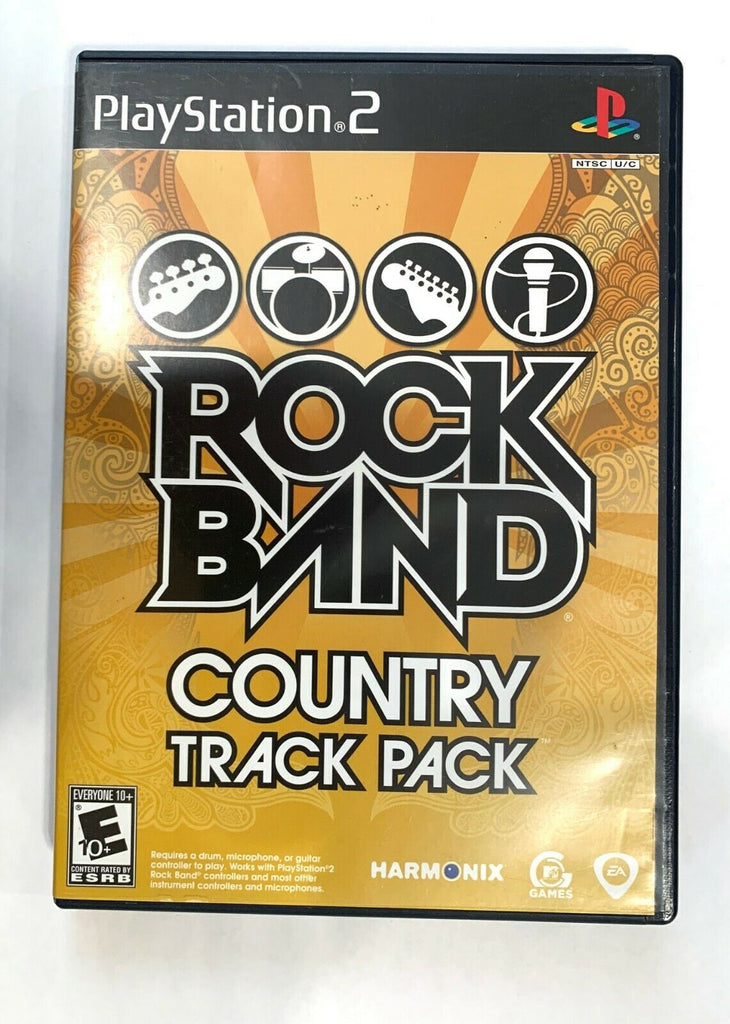 Rock Band Country Track Pack SONY PS2 Playstation 2 Game COMPLETE CIB Tested!