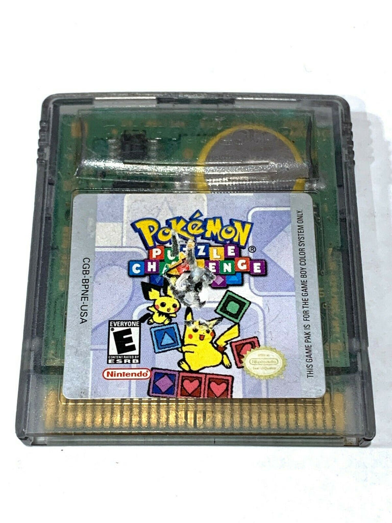 Pokemon Puzzle Challenge NINTENDO GAMEBOY COLOR W/ New Save Battery!