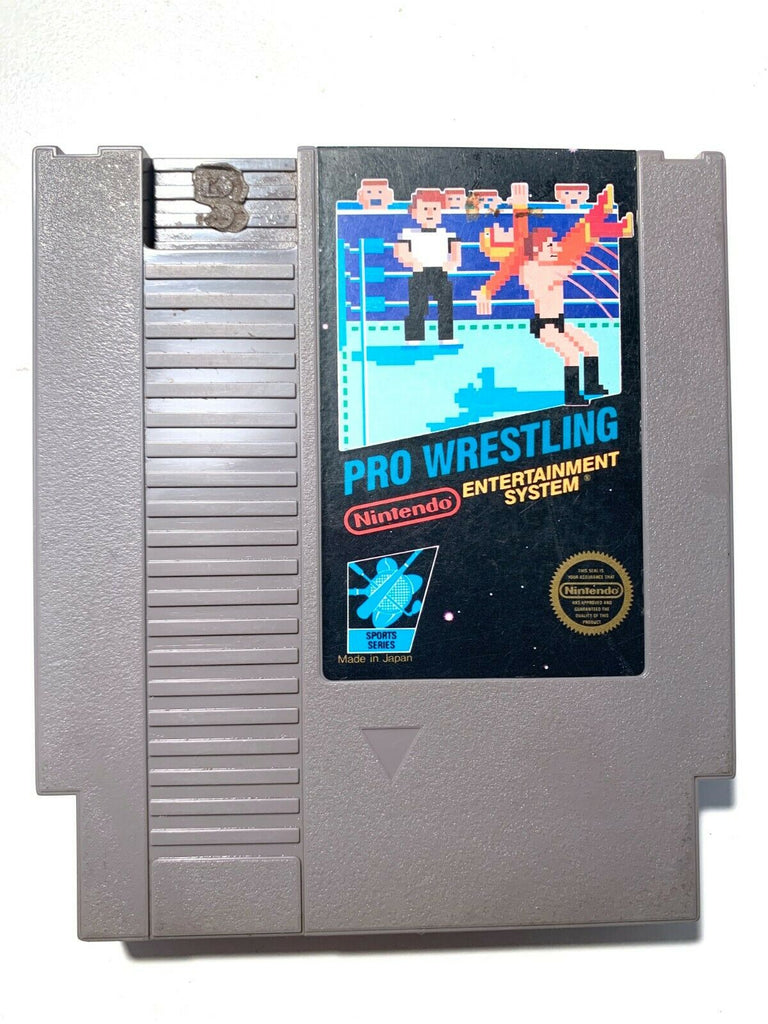 ***Pro Wrestling ORIGINAL Nintendo NES Game Tested + WORKING & Authentic