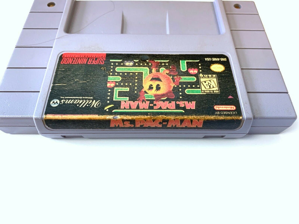 *****Ms. Pac-Man - SNES Super Nintendo Game Tested - Working - Authentic!*****