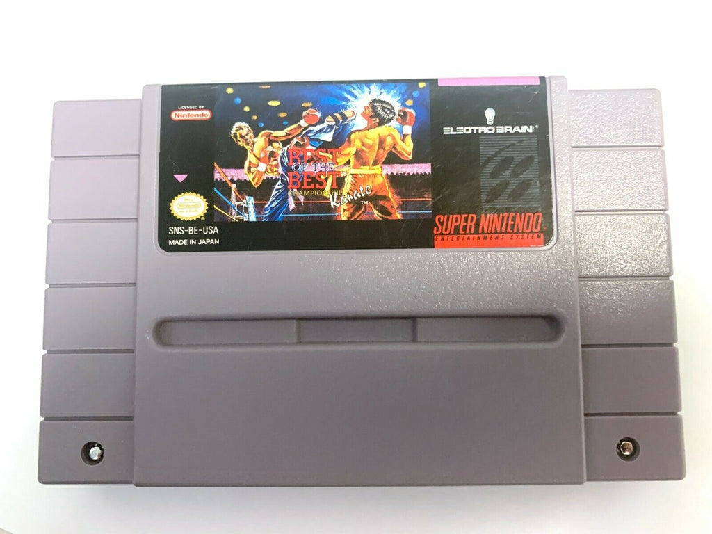 Best of the Best Champ. Karate SUPER NINTENDO SNES GAME Tested WORKING Authentic