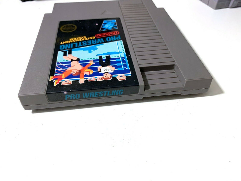 Pro Wrestling ORIGINAL Nintendo NES Game Tested + WORKING & Authentic