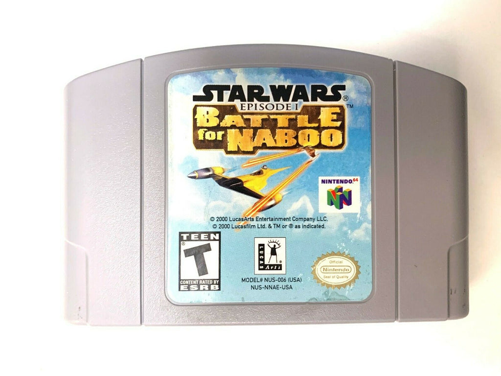 Star Wars Episode 1 Battle for Naboo NINTENDO 64 N64 Game Tested & Authentic!