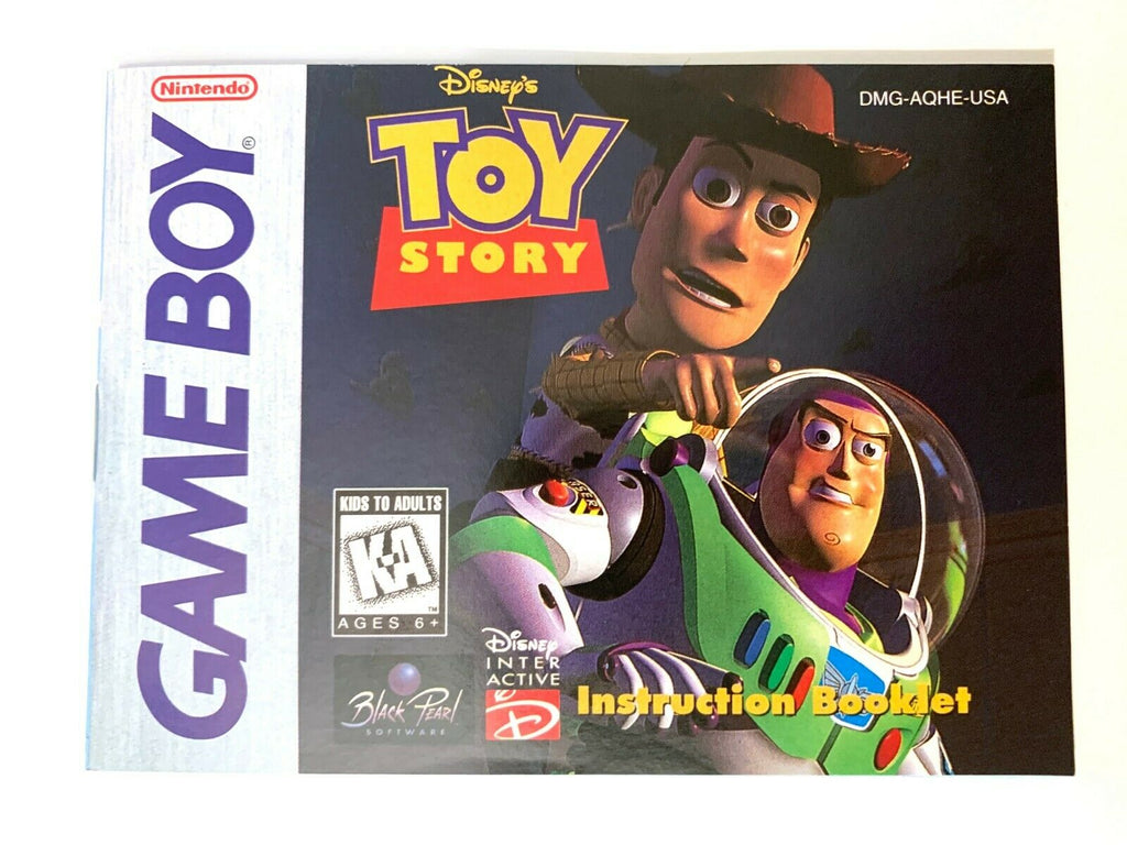 Toy Story Manual Gameboy Nintendo Game Boy GB Instruction Booklet Only!