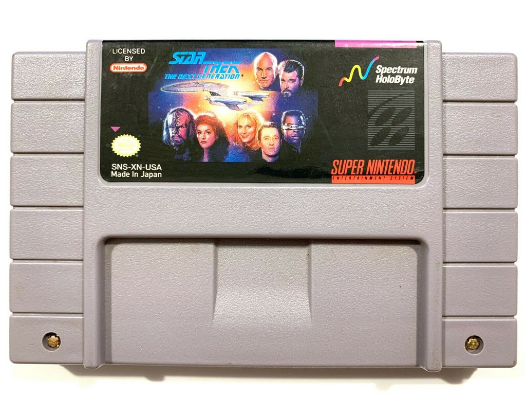 Star Trek The Next Generation SNES Super Nintendo Game Tested Working AUTHENTIC!