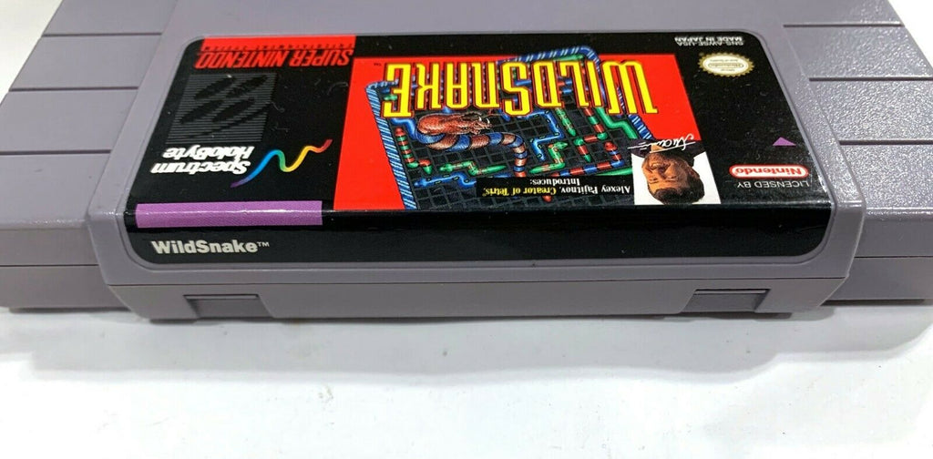 Wild Snake Wildsnake Super Nintendo SNES Game Tested + Working & Authentic!