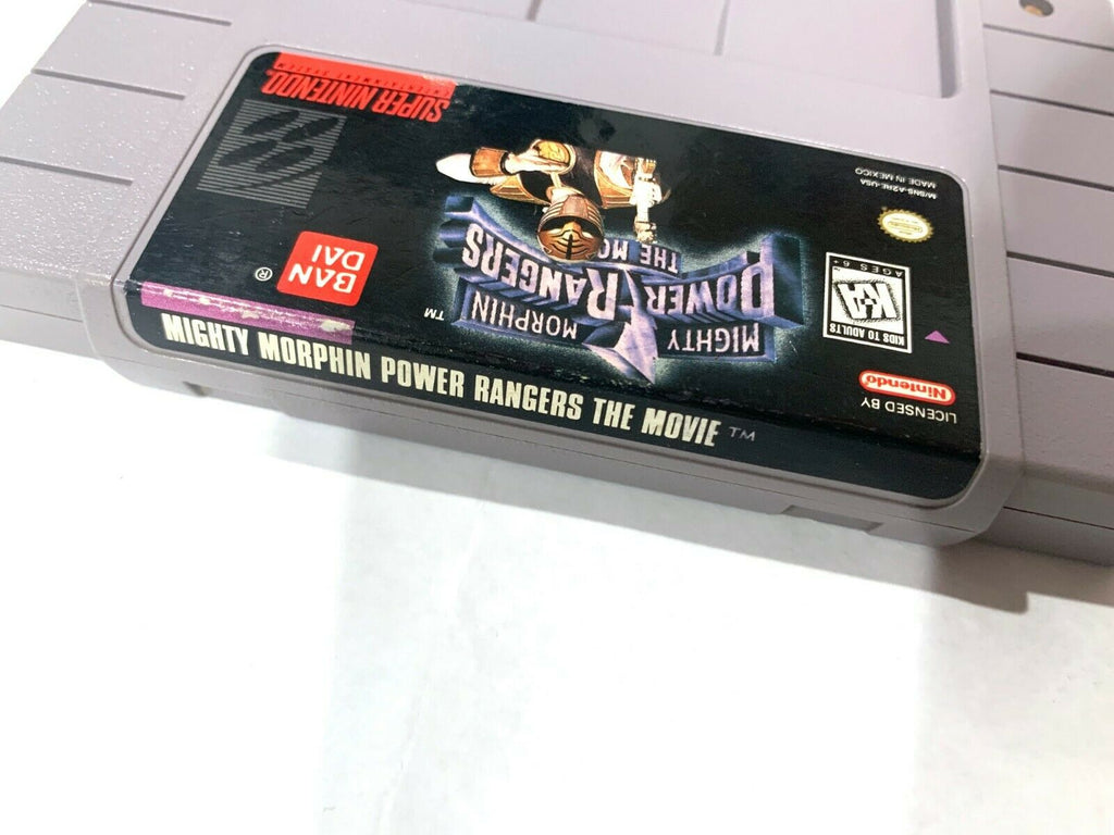 RARE Mighty Morphin Power Rangers The Movie SNES Super Nintendo w/ Manual!