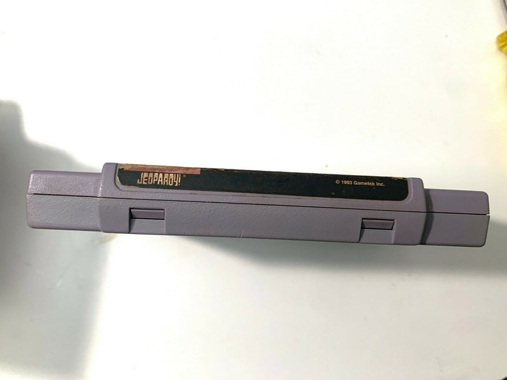 ***Jeopardy SUPER NINTENDO SNES GAME Tested + WORKING & AUTHENTIC!