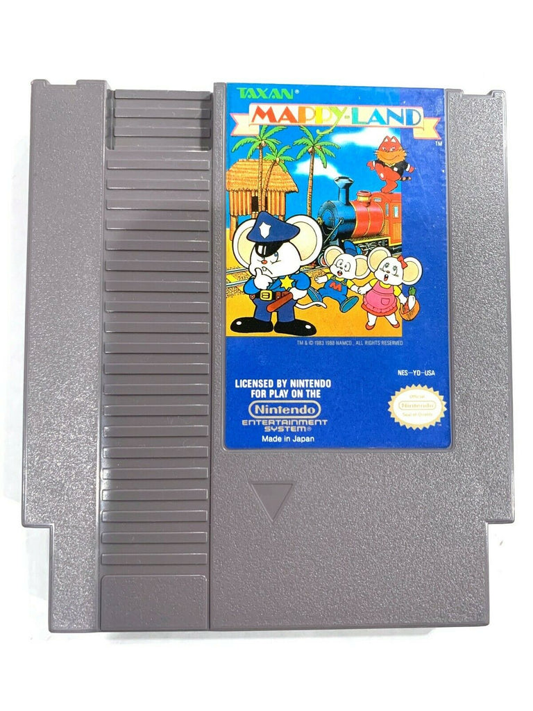 Mappy Land ORIGINAL NINTENDO NES GAME Tested + Working & Authentic!