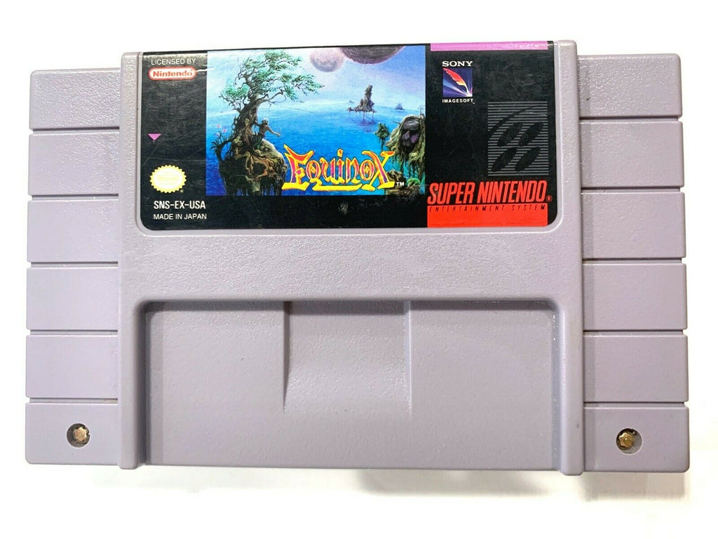 Equinox SUPER NINTENDO SNES GAME Tested + Working & Authentic!