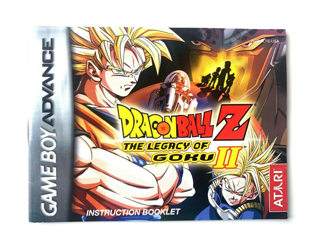 Dragon Ball Z The Legacy of Goku II 2 Game Boy Advance GBA AUTHENTIC MANUAL ONLY