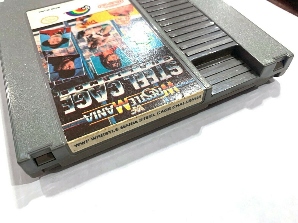 Wrestlemania Steel Cage Challenge WWF ORIGINAL NINTENDO NES GAME Tested WORKING