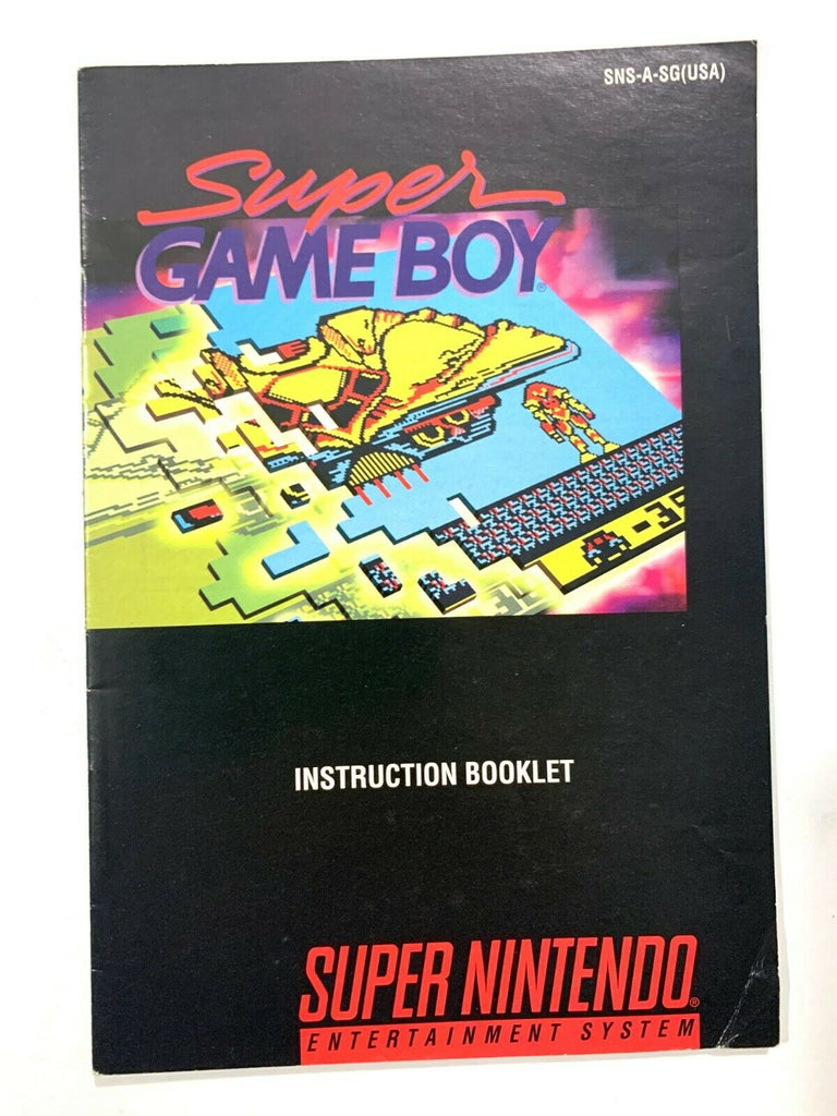 Super Game Boy Super Nintendo Instruction Manual Booklet NO SNES Game