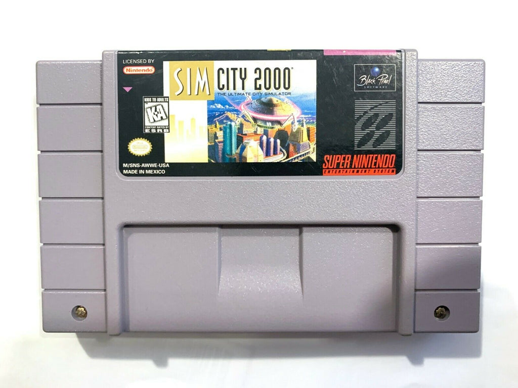SimCity 2000 Super Nintendo Entertainment System, 1995 CARTRIDGE ONLY Free Ship!