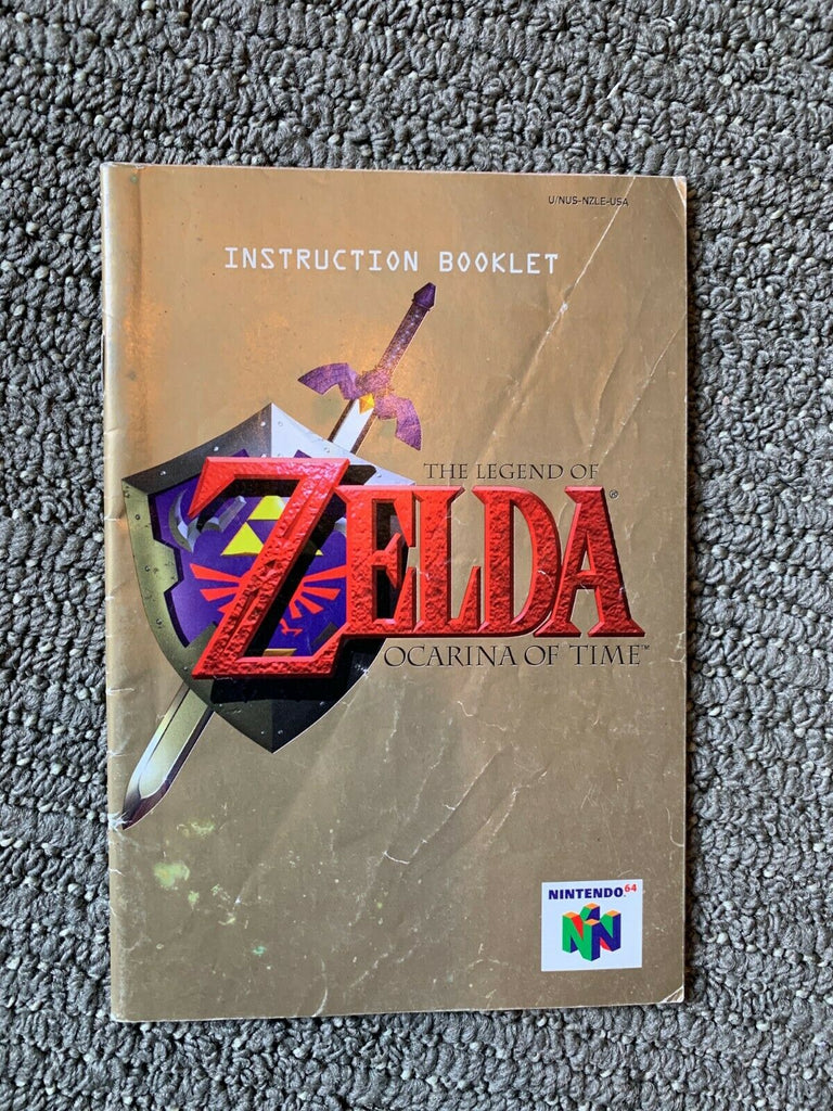 The Legend of Zelda Ocarina Of Time Nintendo 64 N64 Instruction Manual Booklet