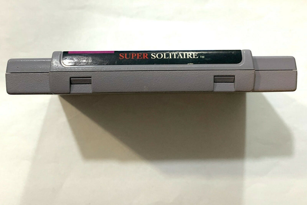 Super Solitaire - SNES Super Nintendo Game - Tested - Working - VERY GOOD!