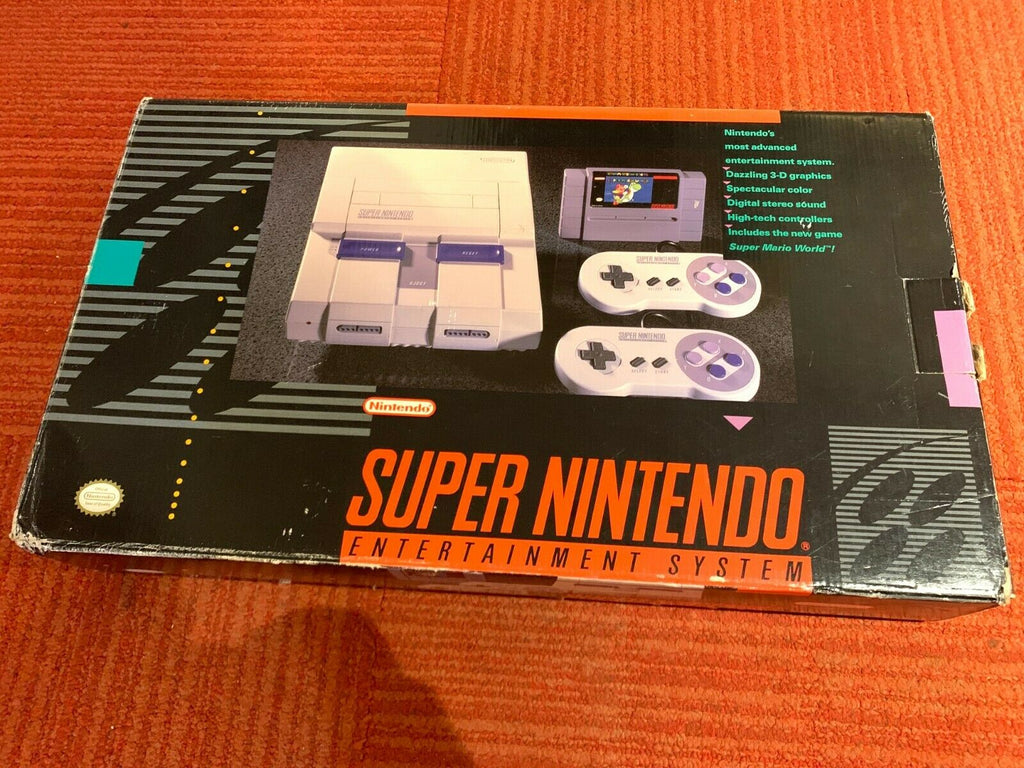 Super Nintendo SNES Entertainment System Console Original Box & Styrofoam Insert