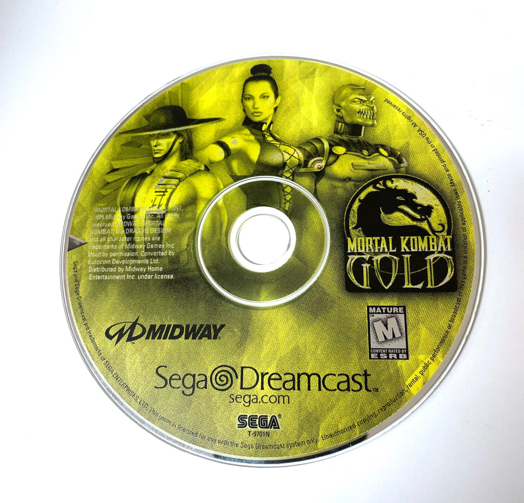 Mortal Kombat Gold Sega Dreamcast Game