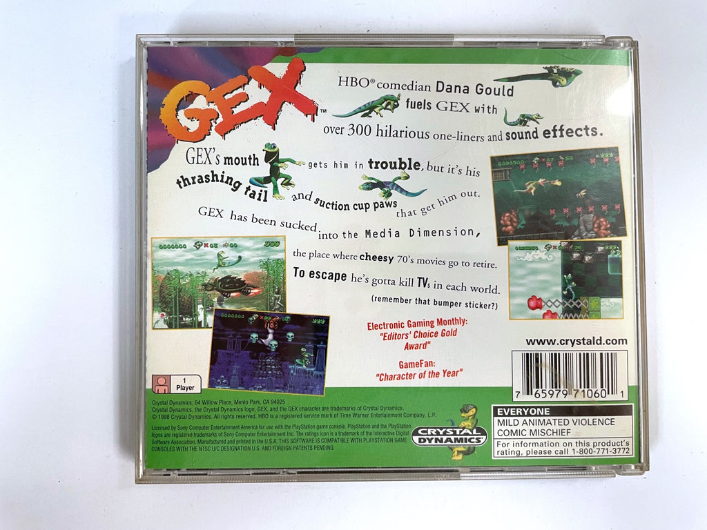 Gex Sony Playstation 1 PS1 Game