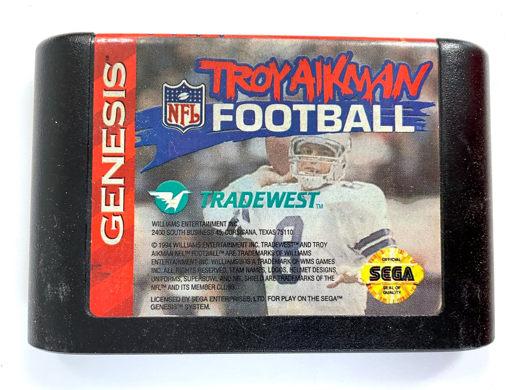 Troy Aikman NFL Football Sega Genesis Game