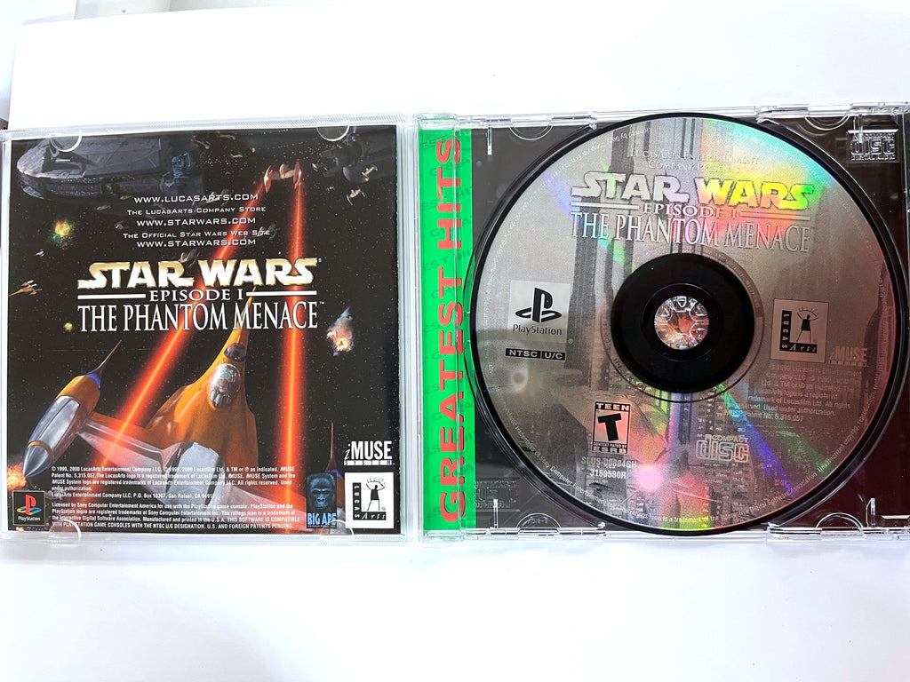 Star Wars Phantom Menace Sony Playstation 1 PS1 Game