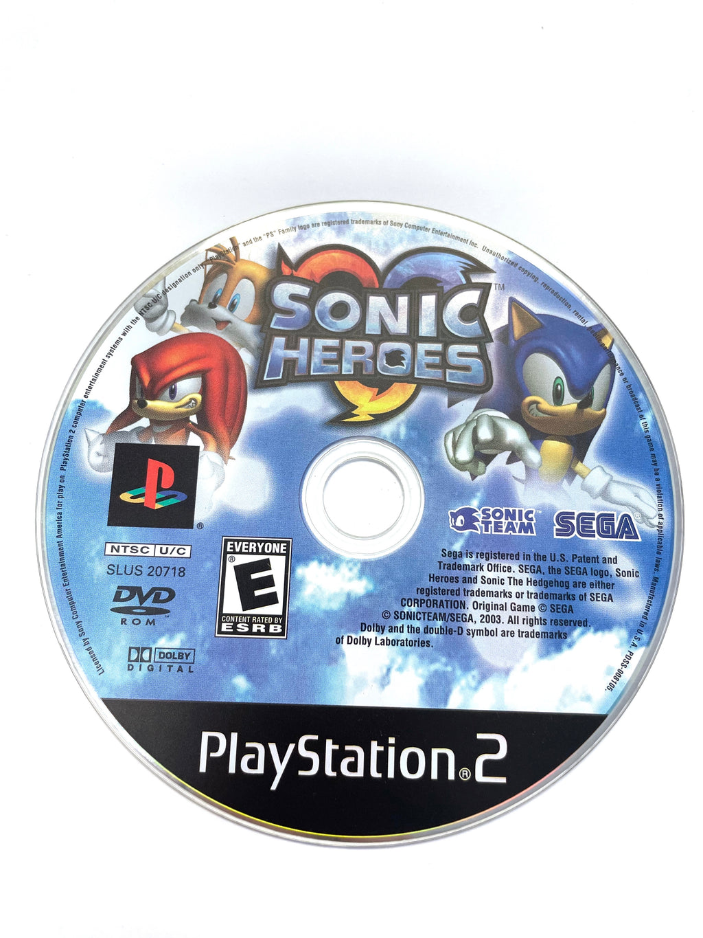 Sonic games (PlayStation 2) PS2 TESTED