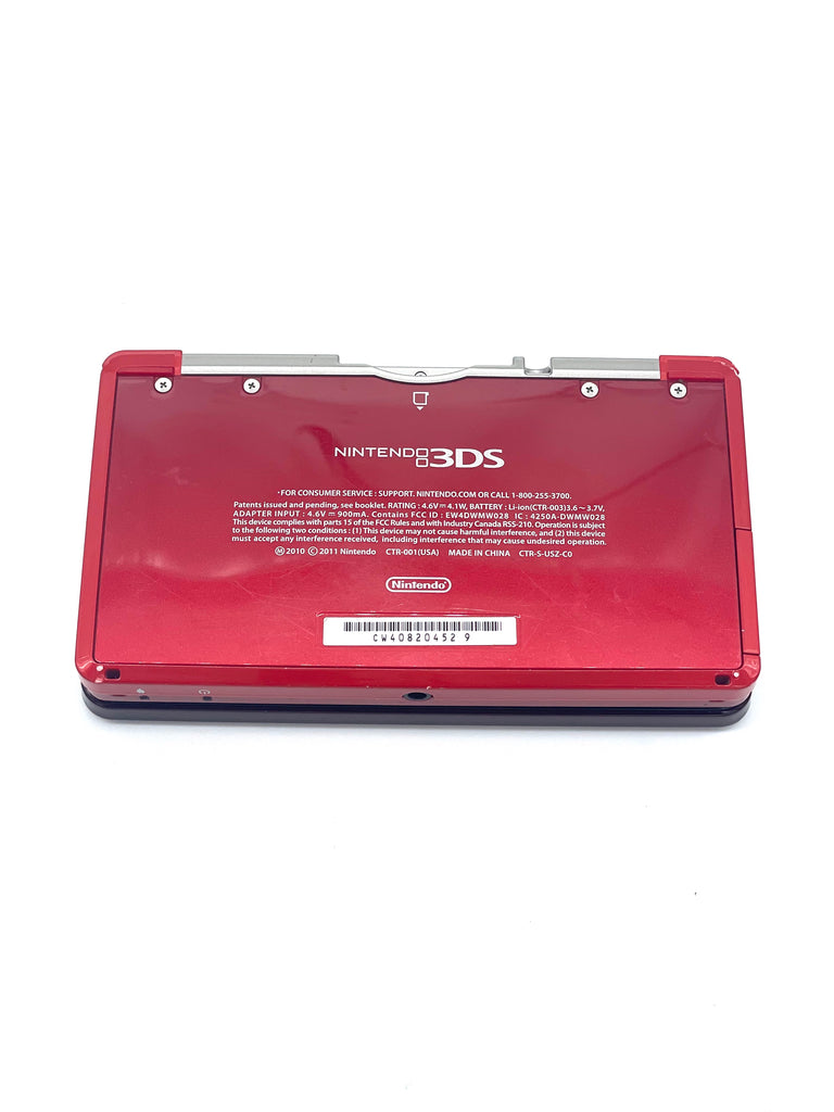 Red Nintendo 3DS Handheld System Console w/ Charger