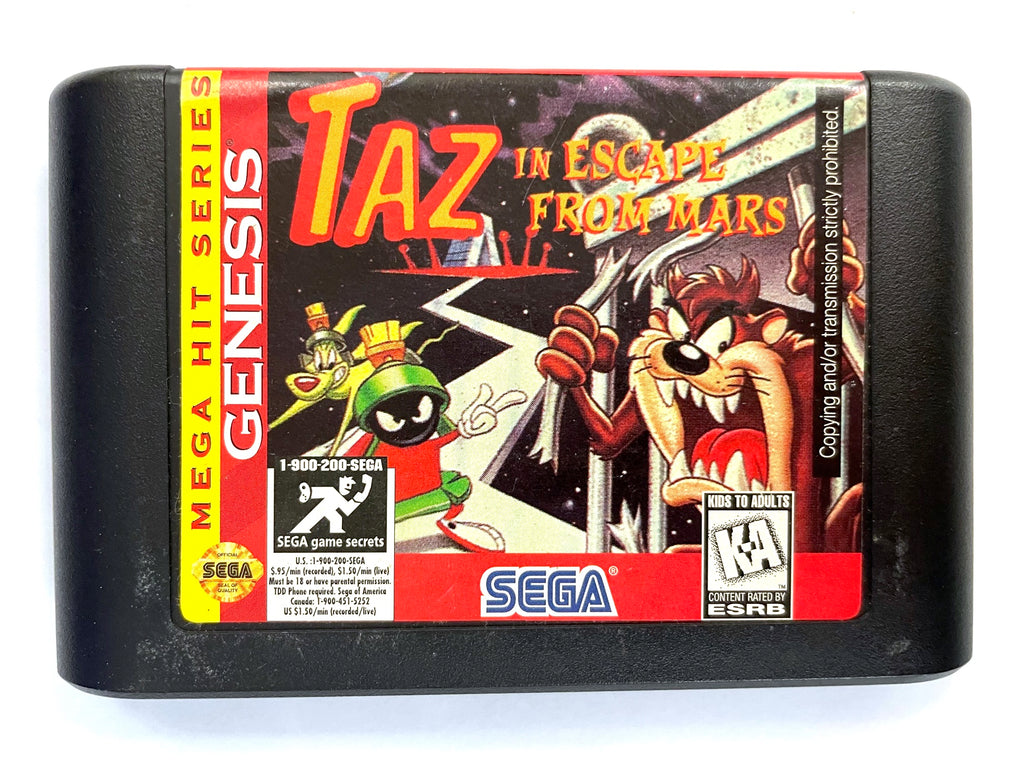 Taz In Escape from Mars Sega Genesis Game