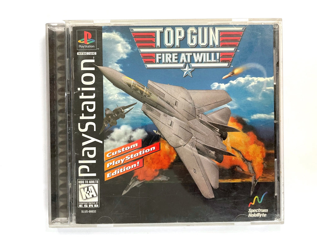 Top Gun Fire at Will Sony Playstation 1 PS1 Game
