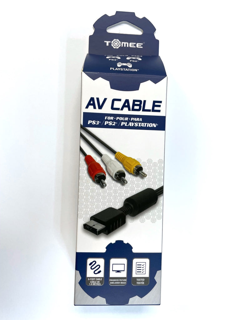 Tomee New A/V Cable for Sony Playstation 1 2 & 3 PS1 PS2 PS3