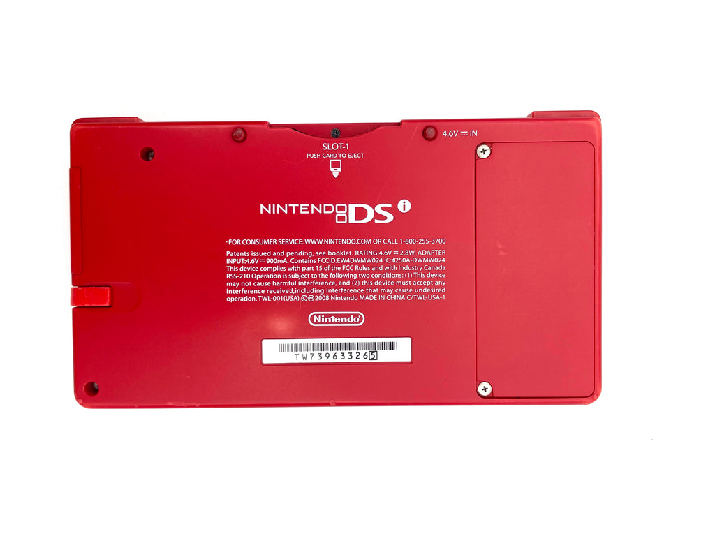 Red Nintendo Dsi Handheld Game System w/ Charger & Stylus