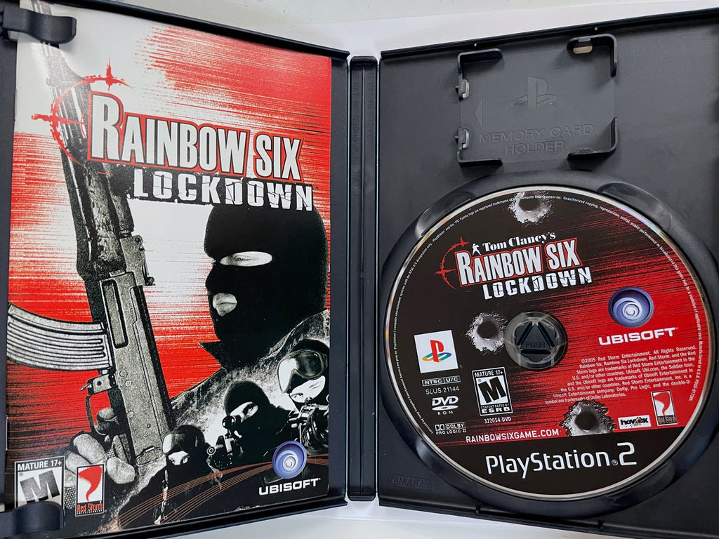 Tom Clancy's Rainbow Six Lockdown Sony Playstation 2 PS2 Game