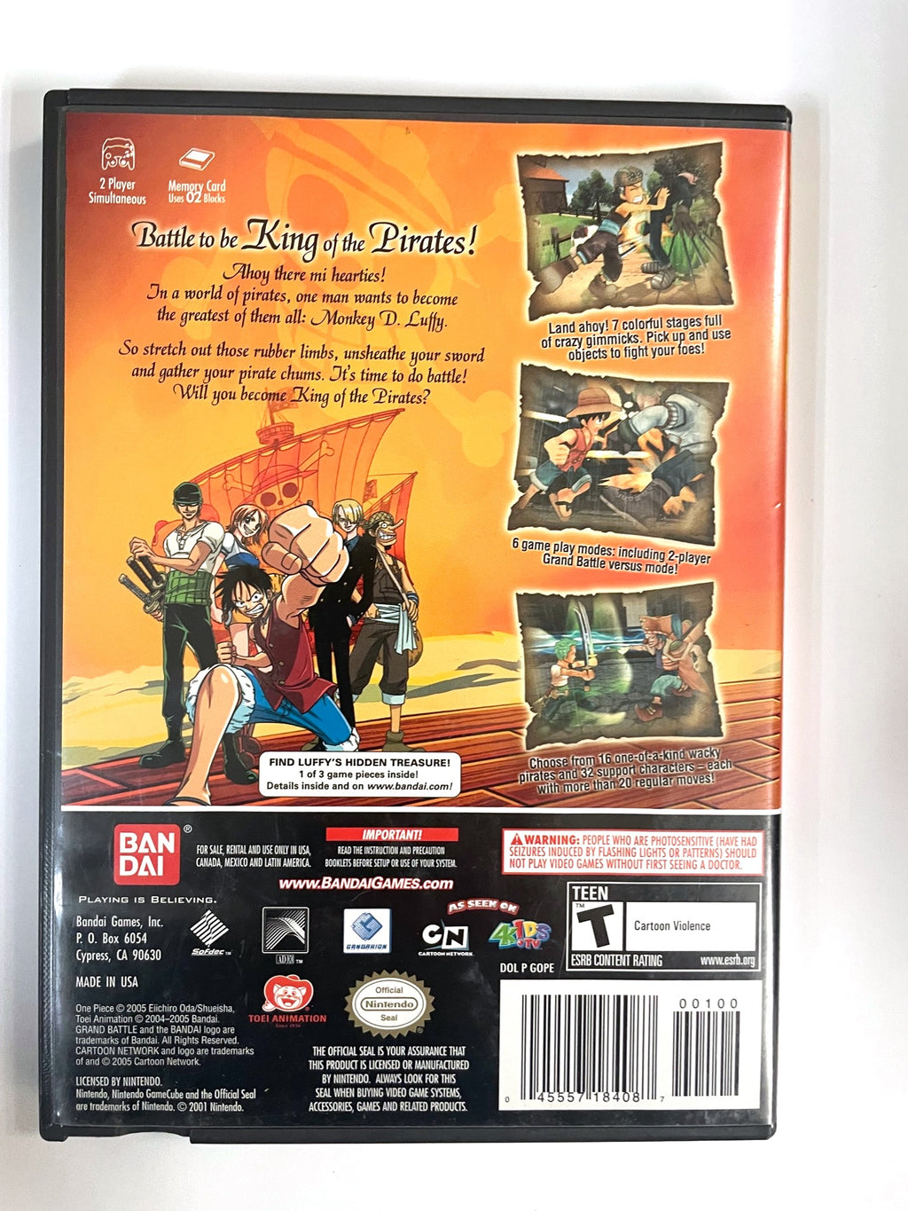 Video Game Print Ads — 'One Piece: Grand Battle' [PS2 / GCN / GBA] [USA]