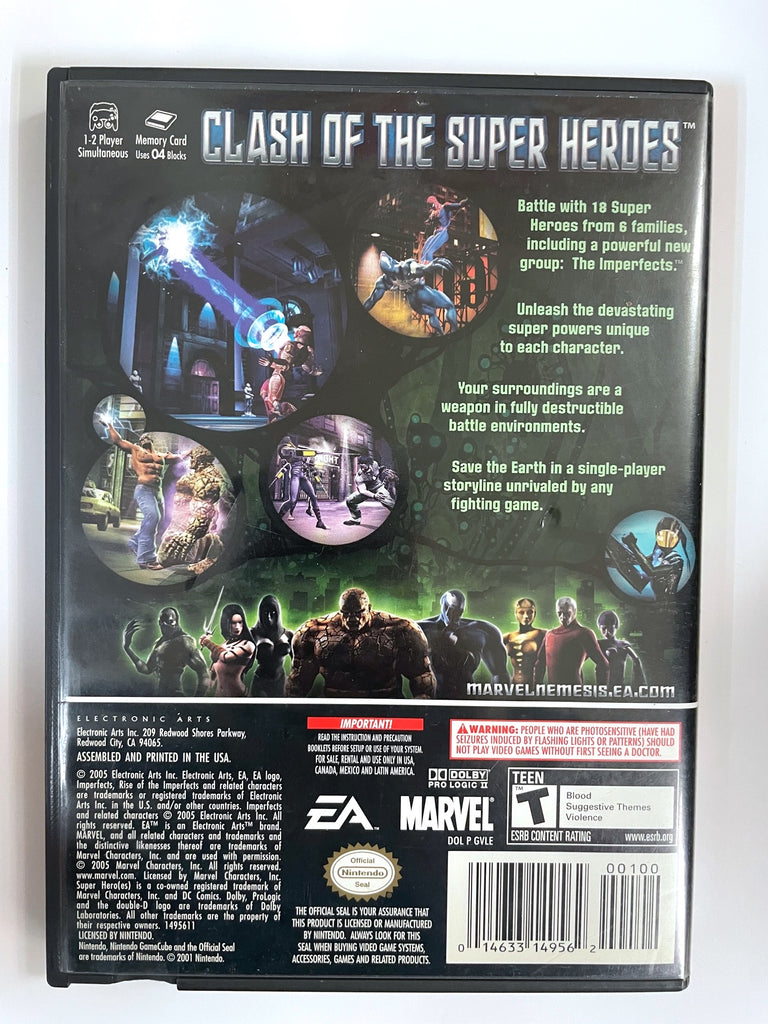 Marvel Nemesis Rise of the Imperfects Nintendo Gamecube Game