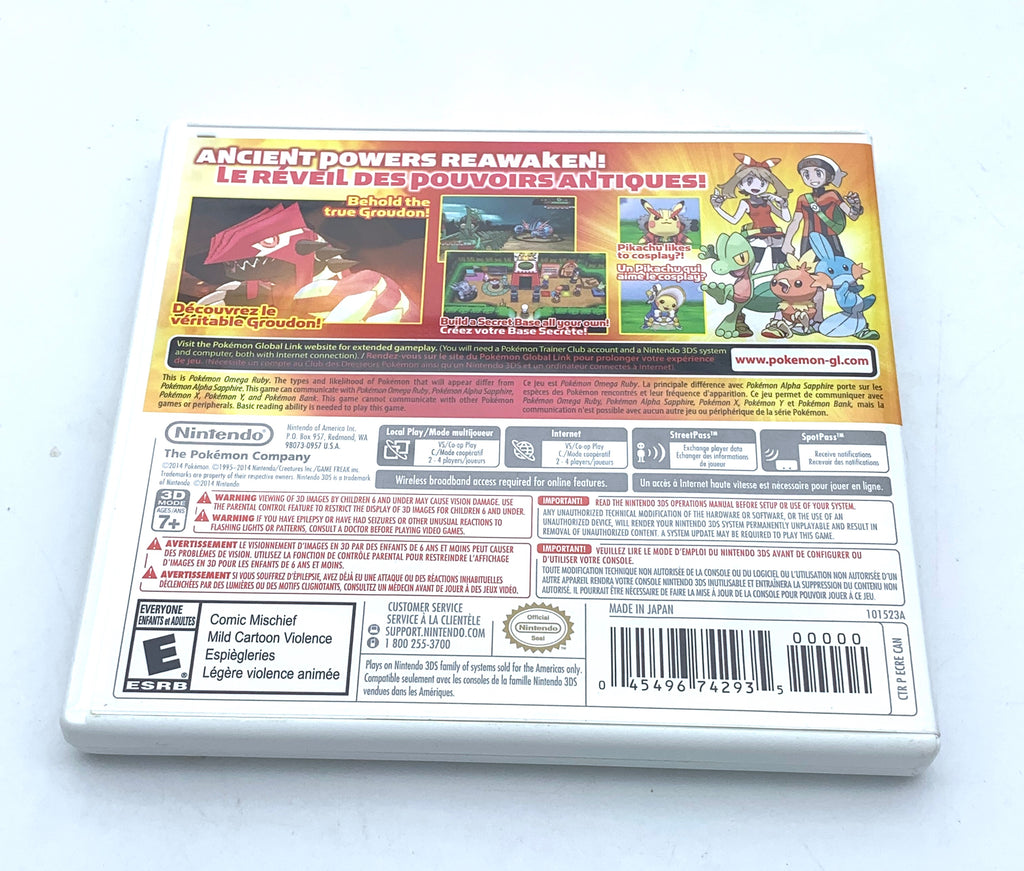 Pokemon Omega Ruby Nintendo 3DS Game (w/ Case)