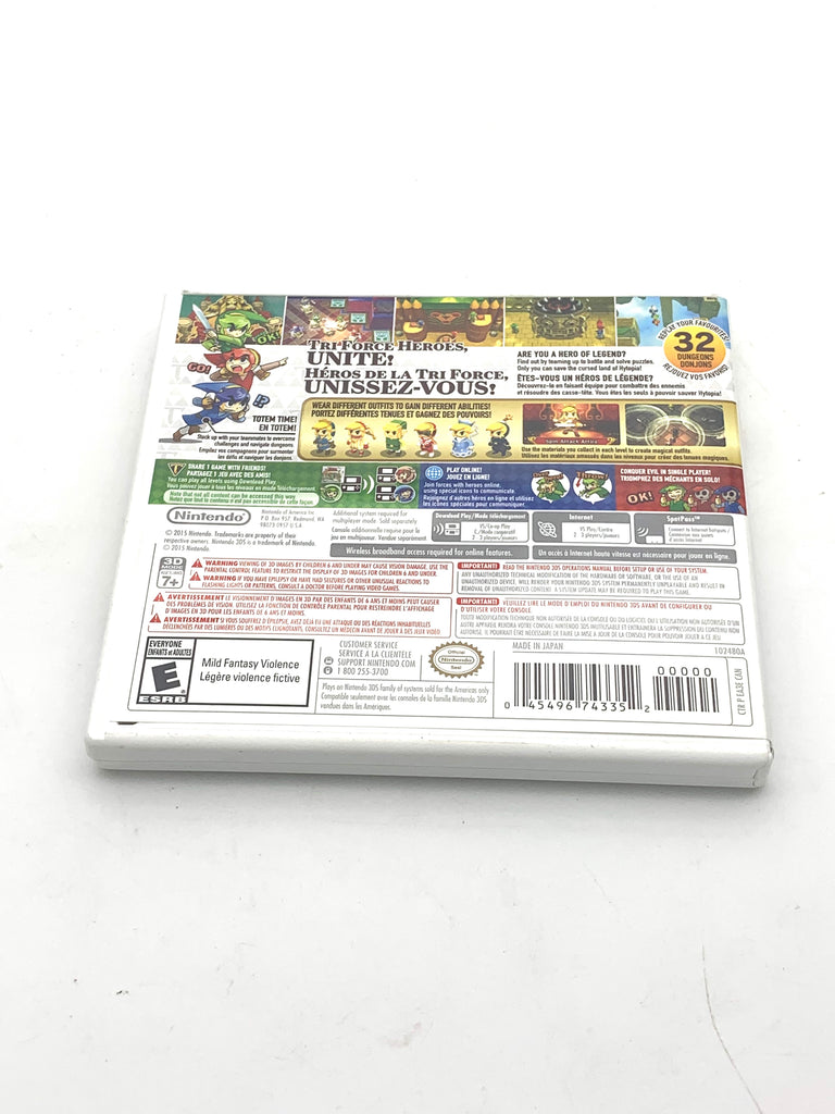 The Legend of Zelda Tri Force Heroes 3D Nintendo 3DS Game (Complete)
