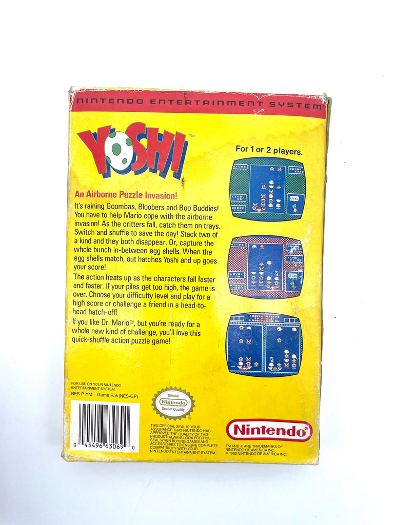 Yoshi Original Nintendo NES Game (Boxed)