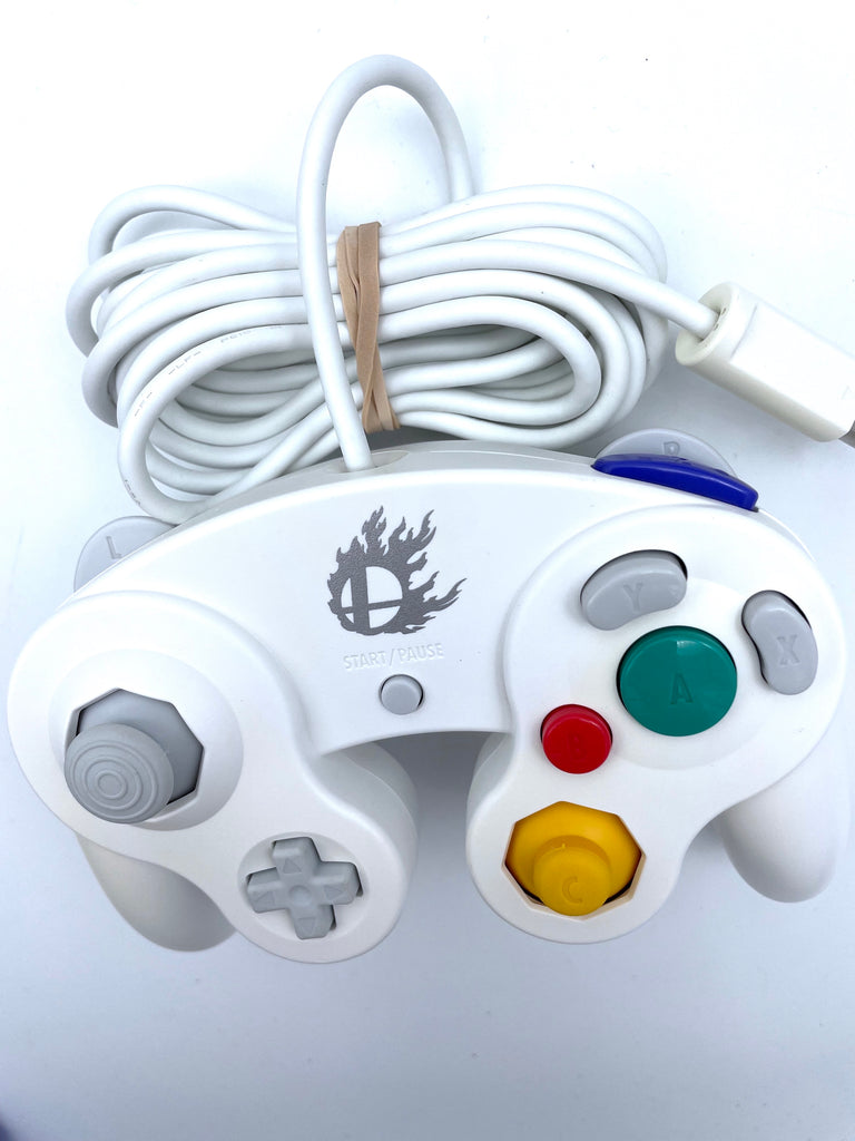 White Super Smash Bros. Original Nintendo Brand Official Gamecube Controller DOL-003