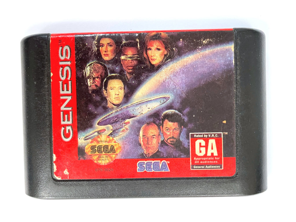 Star Trek Next Generation Echoes From the Past Sega Genesis Game