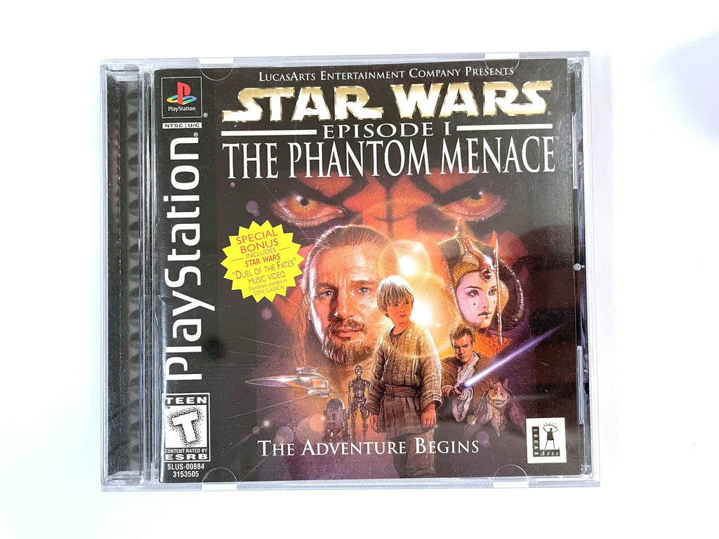 Star Wars Episode 1 The Phantom Menace Sony Playstation 1 PS1 Game