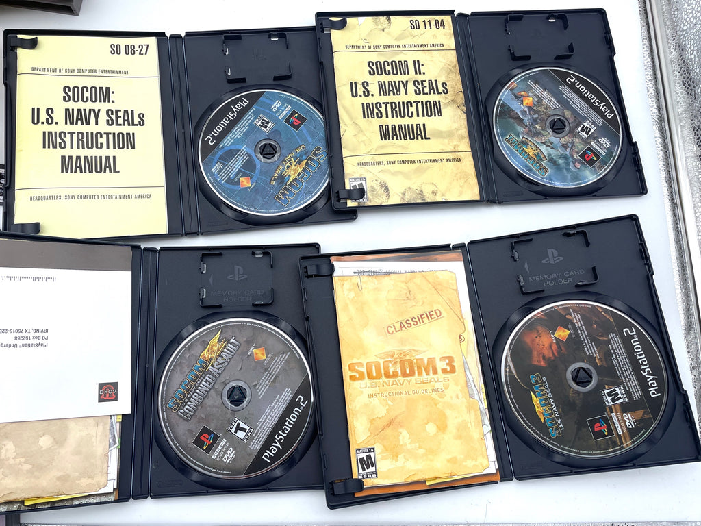 SOCOM U.S. Navy Seals PS2 4 Game Lot