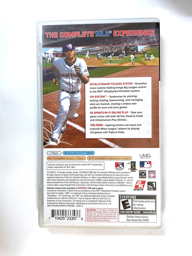 MLB 2k8 Sony Playstation Portable PSP Game