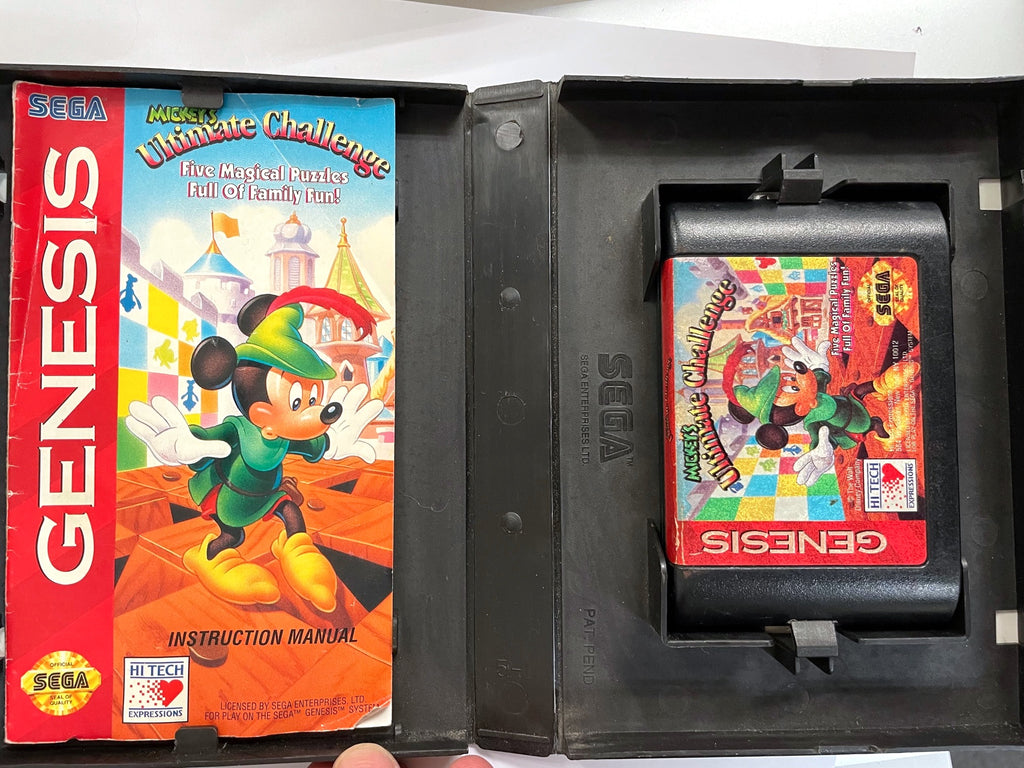 Mickey's Ultimate Challenge Sega Genesis Game (Complete)