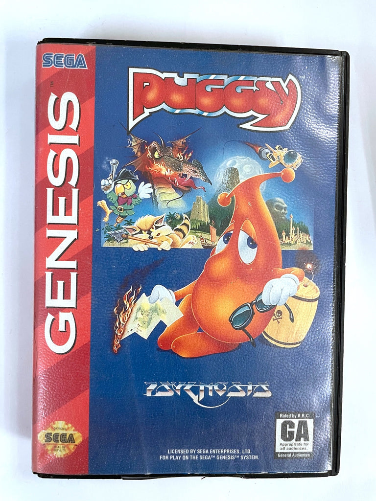 Puggsy Sega Genesis Game w/ Case