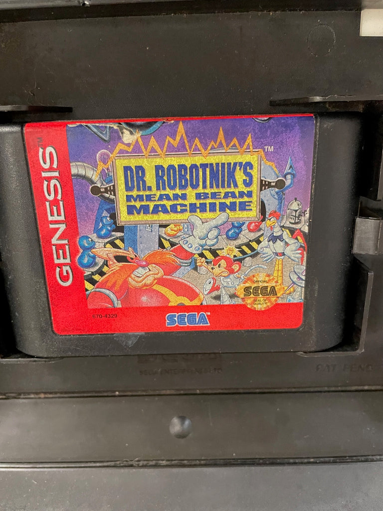 Dr Robotnik's Mean Bean Machine Sega Genesis Game (Complete)