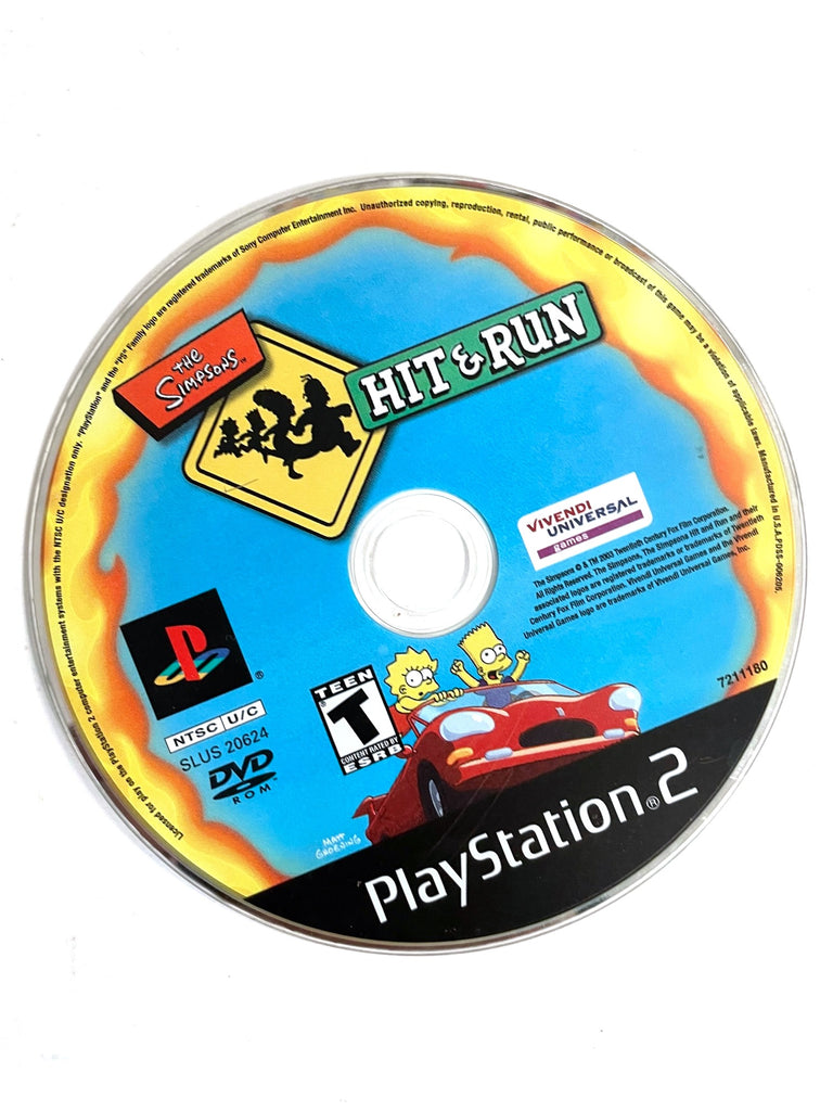 The Simpsons Hit & Run Sony Playstation 2 PS2 Game