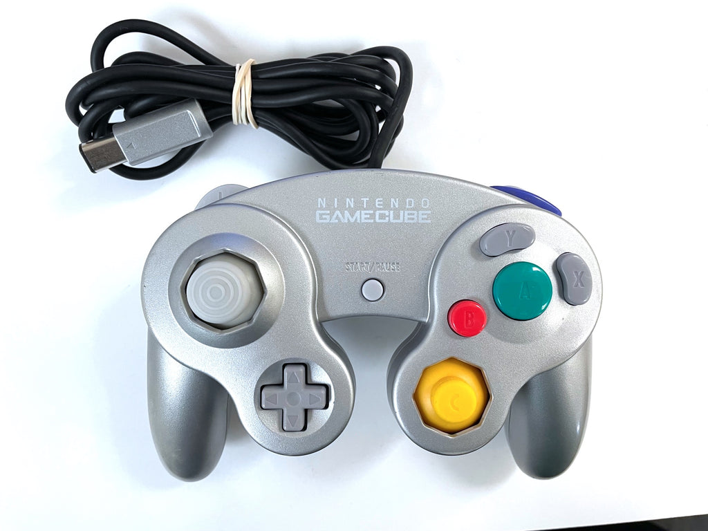 Platinum Silver Original Nintendo Brand Official Gamecube Controller DOL-003