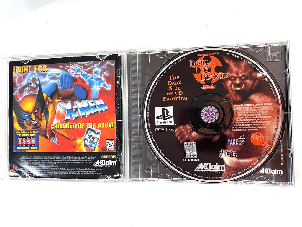 Dungeon's & Dragon's Iron & Blood Sony Playstation 1 PS1 Game